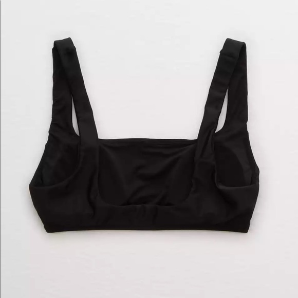 AERIE Black Scoop Bikini Top - Picture 4 of 9